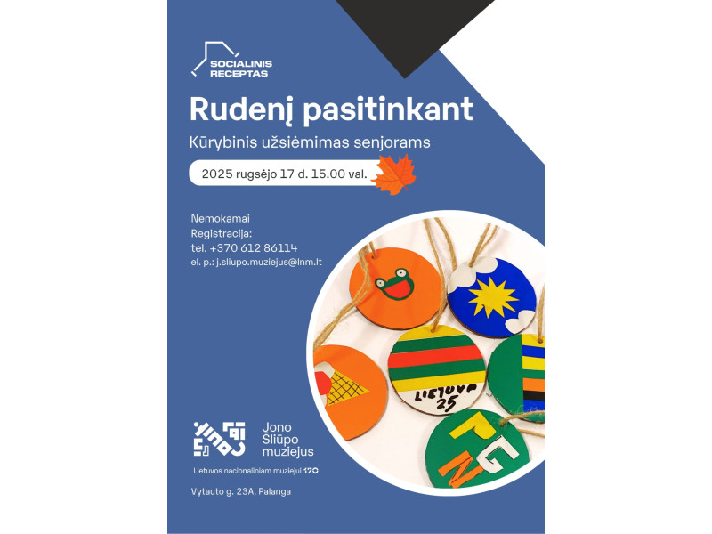 „Rudenį pasitinkant“ kūrybinės dirbtuvės senjorams