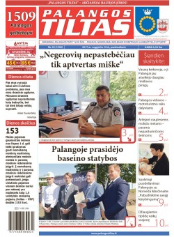 Palangos tilto laikraštis, Data: 2017-08-17, Numeris: 58(1589) 