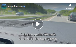 Nufilmavo: Remigijus Žemaitaitis galimai link pajūrio skriejo nežmonišku greičiu 
