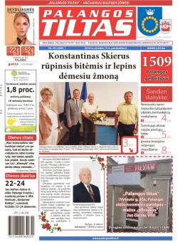 Palangos tilto laikraštis, Data: 2018-06-14, Numeris: 24(1649) 