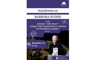 Susitikimas su autore Barbora Suisse