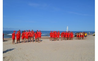 Palangos paplūdimyje varžėsi gelbėtojai