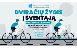 Organizuojamas dviračių žygis į Šventąją