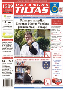 Palangos tilto laikraštis, Data: 2018-07-12, Numeris: 28(1653) 