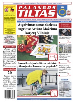 Palangos tilto laikraštis, Data: 2017-01-23, Numeris: 5(1535) 