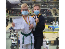 Nojus Trukšanovas ir trenerė Kristina Basova