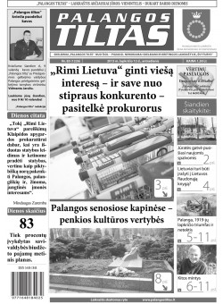 Palangos tilto laikraštis, Data: 2013-11-11, Numeris: 85 (1226) 
