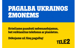 „Tele2“ ragina prisidėti prie pagalbos Ukrainos žmonėms: kviečia aukoti nebenaudojamą, bet veikiančią įrangą 