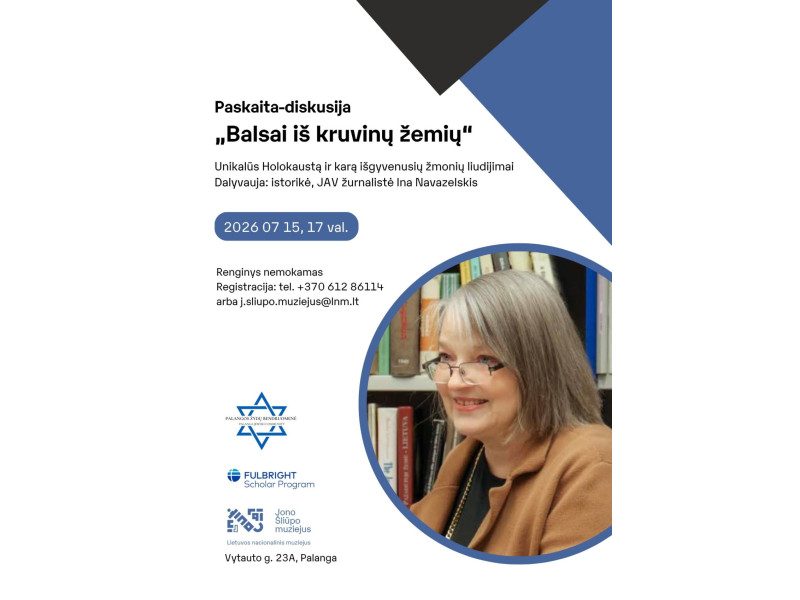 Palangoje - unikalūs Holokaustą ir karą išgyvenusių žmonių liudijimai