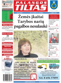 Palangos tilto laikraštis, Data: 2012-06-04, Numeris: 42 (1085) 