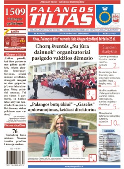 Palangos tilto laikraštis, Data: 2017-06-15, Numeris: 43(1574) 