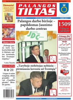 Palangos tilto laikraštis, Data: 2013-07-04, Numeris: 50 (1191) 