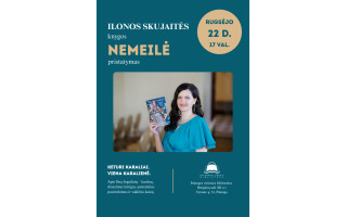 Ilonos Skujaitės knygos „Nemeilė“ pristatymas