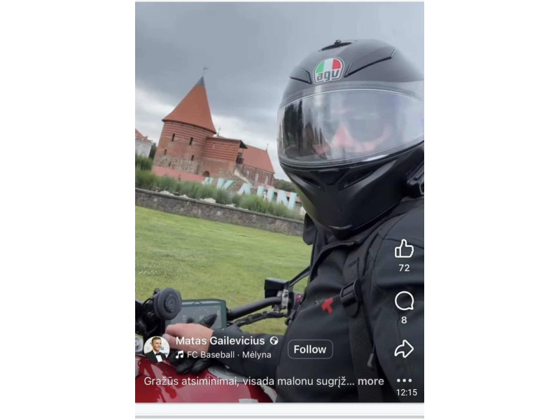 Matas Gailevičius. Nuotrauka iš M. Gailevičiaus asmeninės paskyros "Facebook"