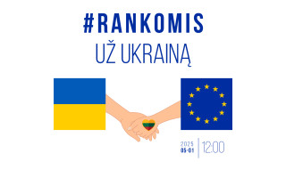 Kviečiame prisidėti prie akcijos „Rankomis už Ukrainą“