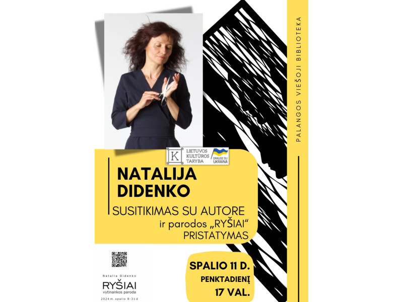 Susitikimas su menininke iš Ukrainos Natalija Didenko