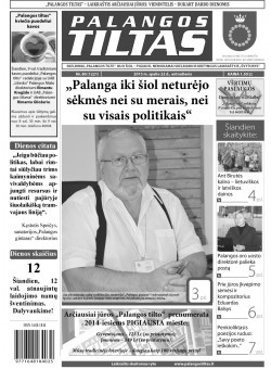 Palangos tilto laikraštis, Data: 2013-10-21, Numeris: 80 (1221) 
