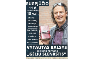 Vytautas Balsys pristato romaną „Gėlių slenkstis“