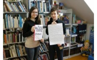 Šventosios pagrindinės mokyklos mokiniai pagerbė knygnešius
