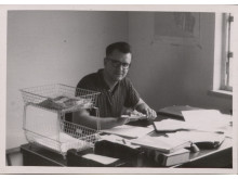 Vytautas Šliūpas darbo kabinete Liberijoje, 1958 m. VUB ŠAIC Aušrininko dr. Jono Šliūpo archyvo nuotrauka