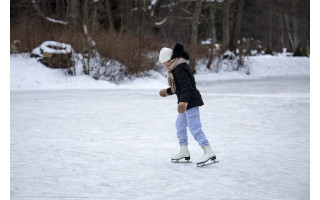Palangos Birutės parke – natūralaus ledo čiuožykla ir žiemos pramogos po atviru dangumi