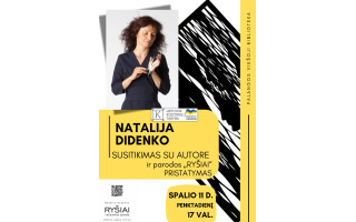 Susitikimas su menininke iš Ukrainos Natalija Didenko