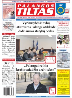 Palangos tilto laikraštis, Data: 2016-03-14, Numeris: 19 (1453) 
