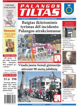 Palangos tilto laikraštis, Data: 2013-04-22, Numeris: 30 (1171) 