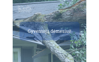 Šeštadienį prognozuojamas smarkus vėjas ir gausus lietus