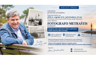 Fotografas Adas Sendrauskas kviečia į albumo „Fotografo metraštis“ pristatymą Šventojoje