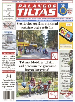 Palangos tilto laikraštis, Data: 2015-05-25, Numeris: 38(1374) 