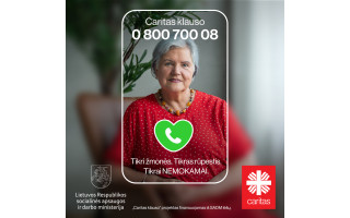 Startuoja „Caritas klauso“ – emocinės pagalbos linija vyresniems