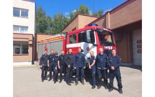 Palangos ugniagesiams gelbėtojams – naujas gaisrinis automobilis