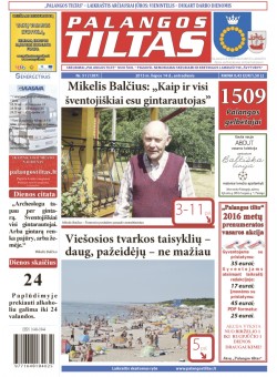 Palangos tilto laikraštis, Data: 2015-07-13, Numeris: 51(1387) 