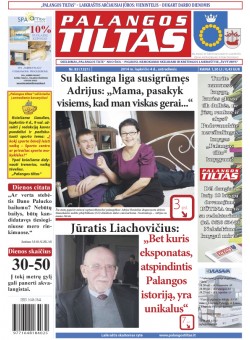 Palangos tilto laikraštis, Data: 2014-11-03, Numeris: 83(1321) 
