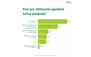 Lietuviai labiausiai bijo netekti darbo ir susirgti sunkia liga