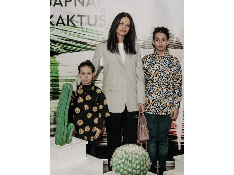 Leonardas Farah su mama ir broliu Deivydu (asmeninio archyvo nuotr.)