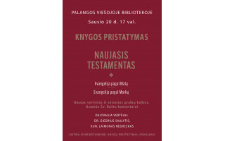 Bibliotekoje – Šventojo rašto vertimo pristatymas