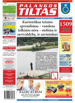 Palangos tilto laikraštis, Data: 2012-08-09, Numeris: 60 (1103) 