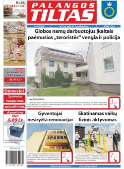 Palangos tilto laikraštis, Data: 2011-10-20, Numeris: 81 (1025) 