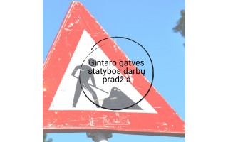 Palangos Gintaro gatvės statybos darbams kitą savaitę bus duotas startas