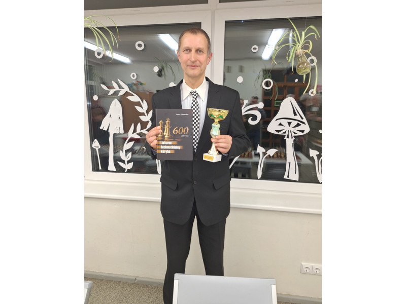 Saulius Rackevičius apgynė Palangos šachmatų čempiono titulą