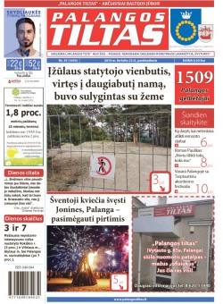 Palangos tilto laikraštis, Data: 2018-06-21, Numeris: 25(1650) 