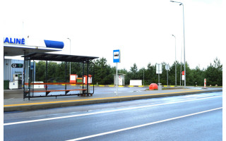 Elijos gatvėje Šventojoje įrengta moderni autobusų stotelė