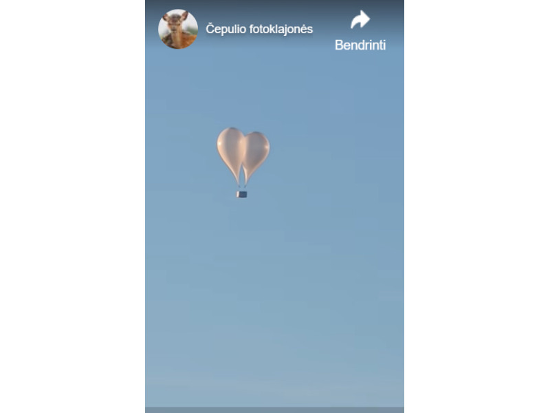 Realiausia versija, kad balionas virš Šventosios atskrido iš Baltarusijos