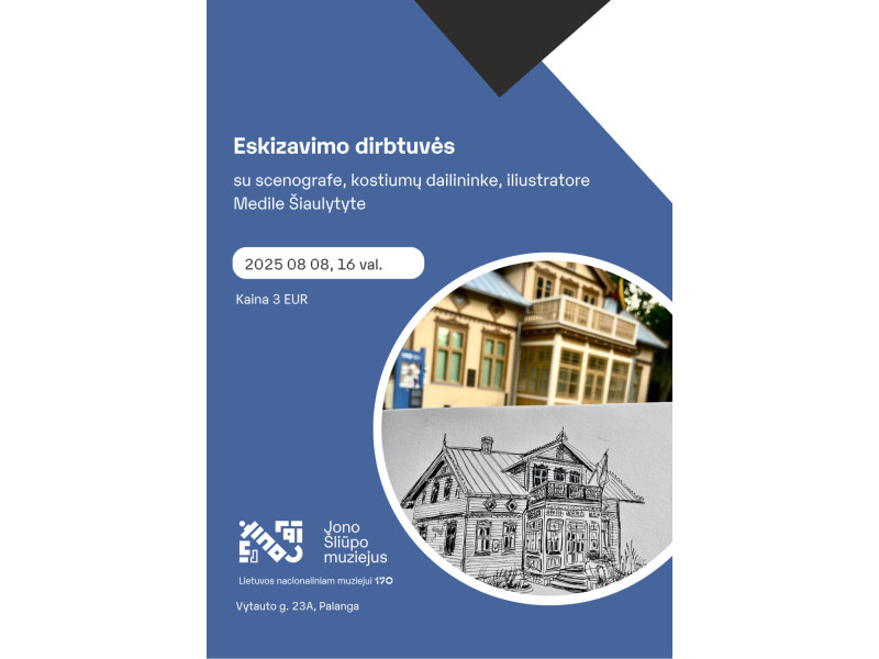 Eskizavimo dirbtuvės su kūrybatorijos rezidente Medile Šiaulytyte