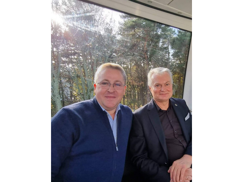 Palangos meras Šarūnas Vaitkus ir Prezidentas Gitanas Nausėda