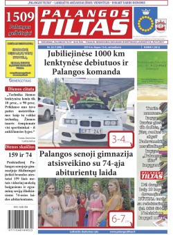Palangos tilto laikraštis, Data: 2014-07-14, Numeris: 52(1290) 