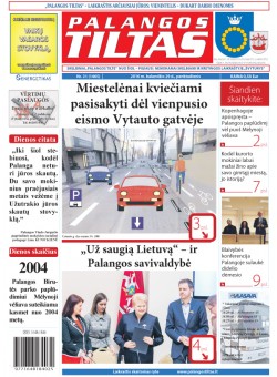 Palangos tilto laikraštis, Data: 2016-04-28, Numeris: 31(1465) 