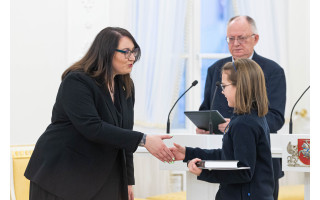 Konstitucijos egzamino laimėtoja 5-6 klasių kategorijoje – Palangos Vlado Jurgučio progimnazijos mokinė Elada Zažeckytė